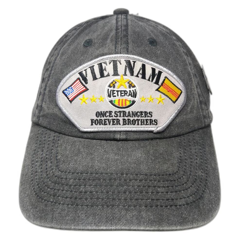 Cobra Baseball Cap Gray One Size Vietnam Veteran Patch Service Medal Pin hat